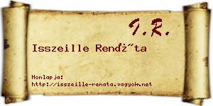 Isszeille Renáta névjegykártya